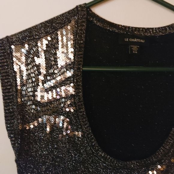 Le Chateau Sequin Beaded Dress - Picture 6 of 7